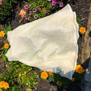 Glamour✨off white Beautifully sequined Dress